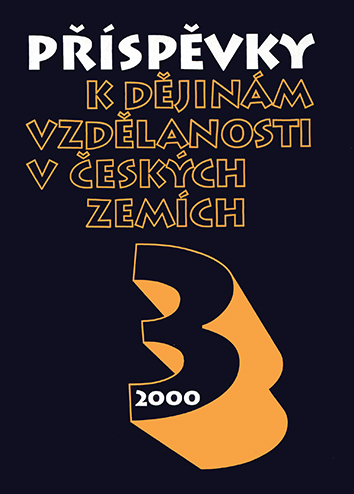 Příspěvky k dějinám vzdělanosti v českých zemích 3